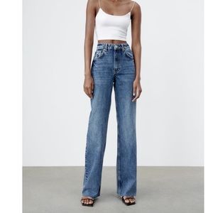 Zara wide leg jeans size 8